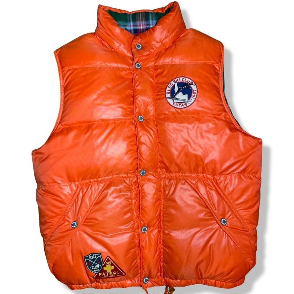 Vintage Ralph Lauren Polo Ski Club Down Fill Puffer Vest SIZE:L
